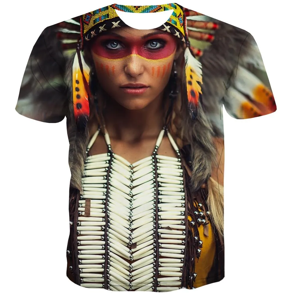 Indians T shirts Men Grassland Tshirt Printed Sunset T shirts Funny War Tshirts Novelty