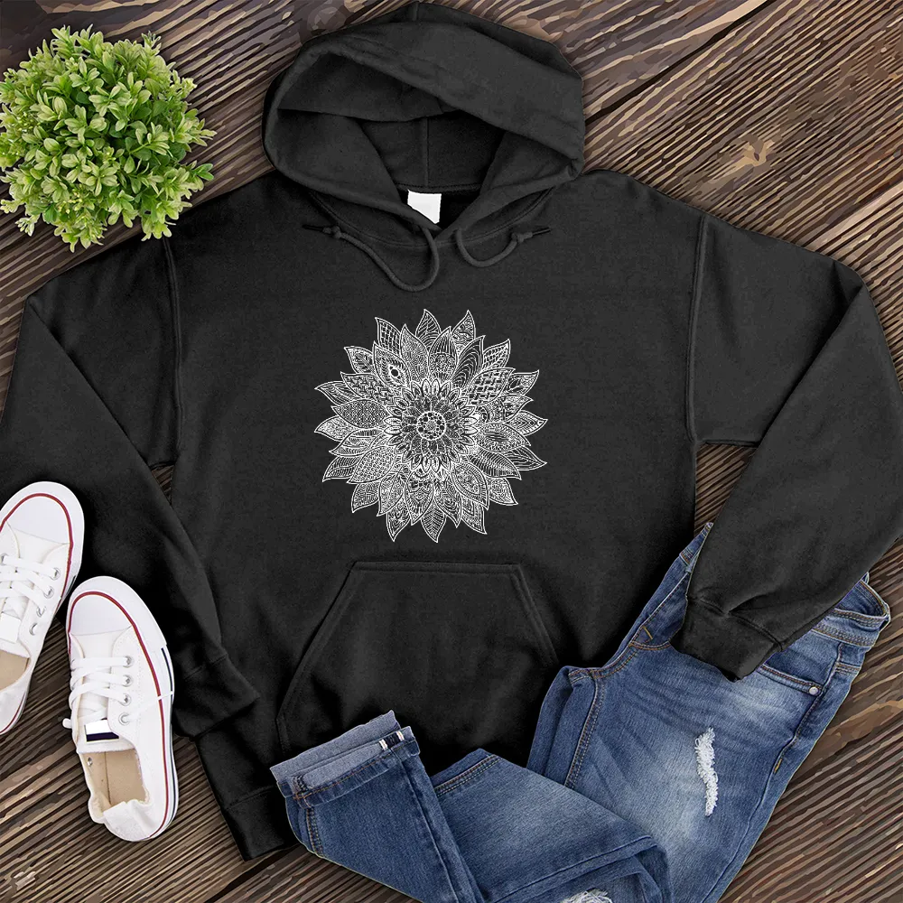 Ivory Sunflower Hoodie