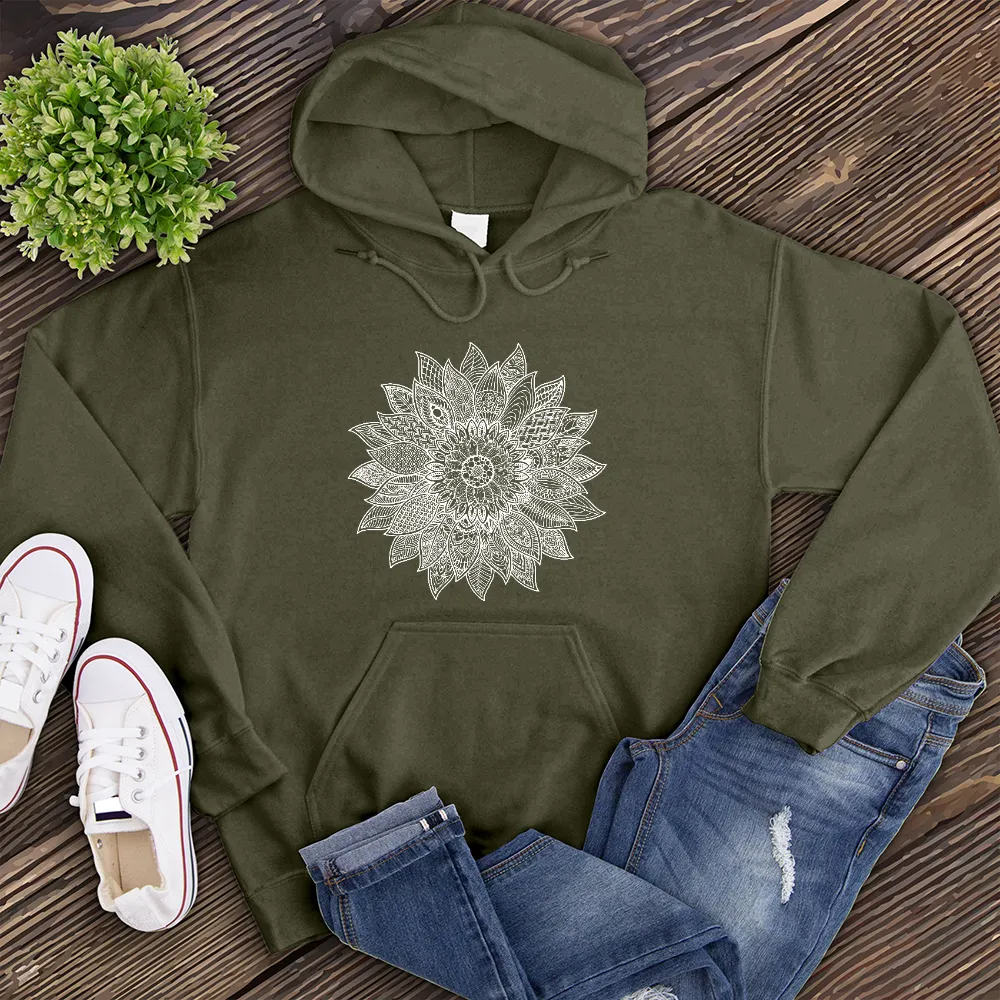 Ivory Sunflower Hoodie