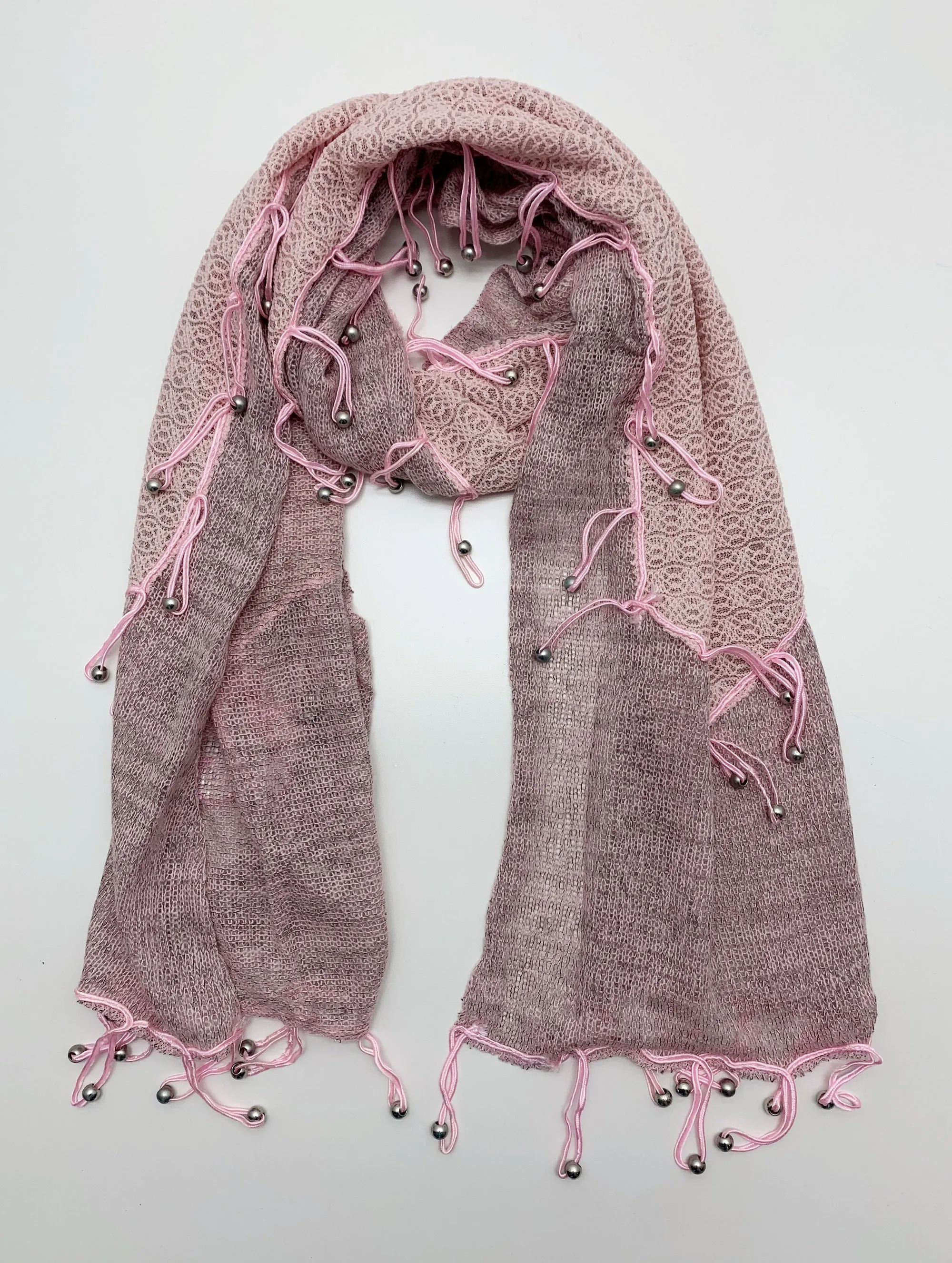 JC021804 Peal Fringe Scarf