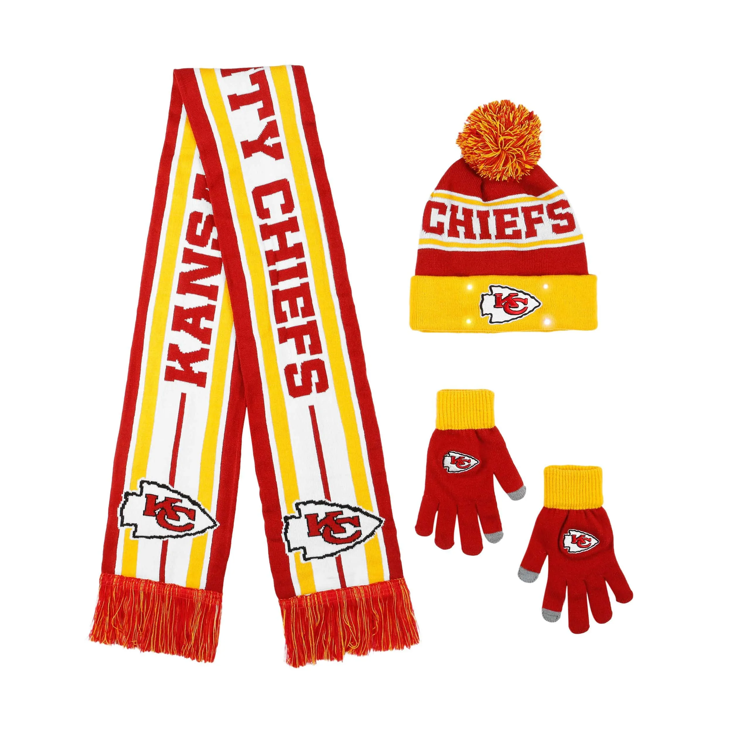 Kansas City Chiefs NFL Snow Stealer Cold Weather Set