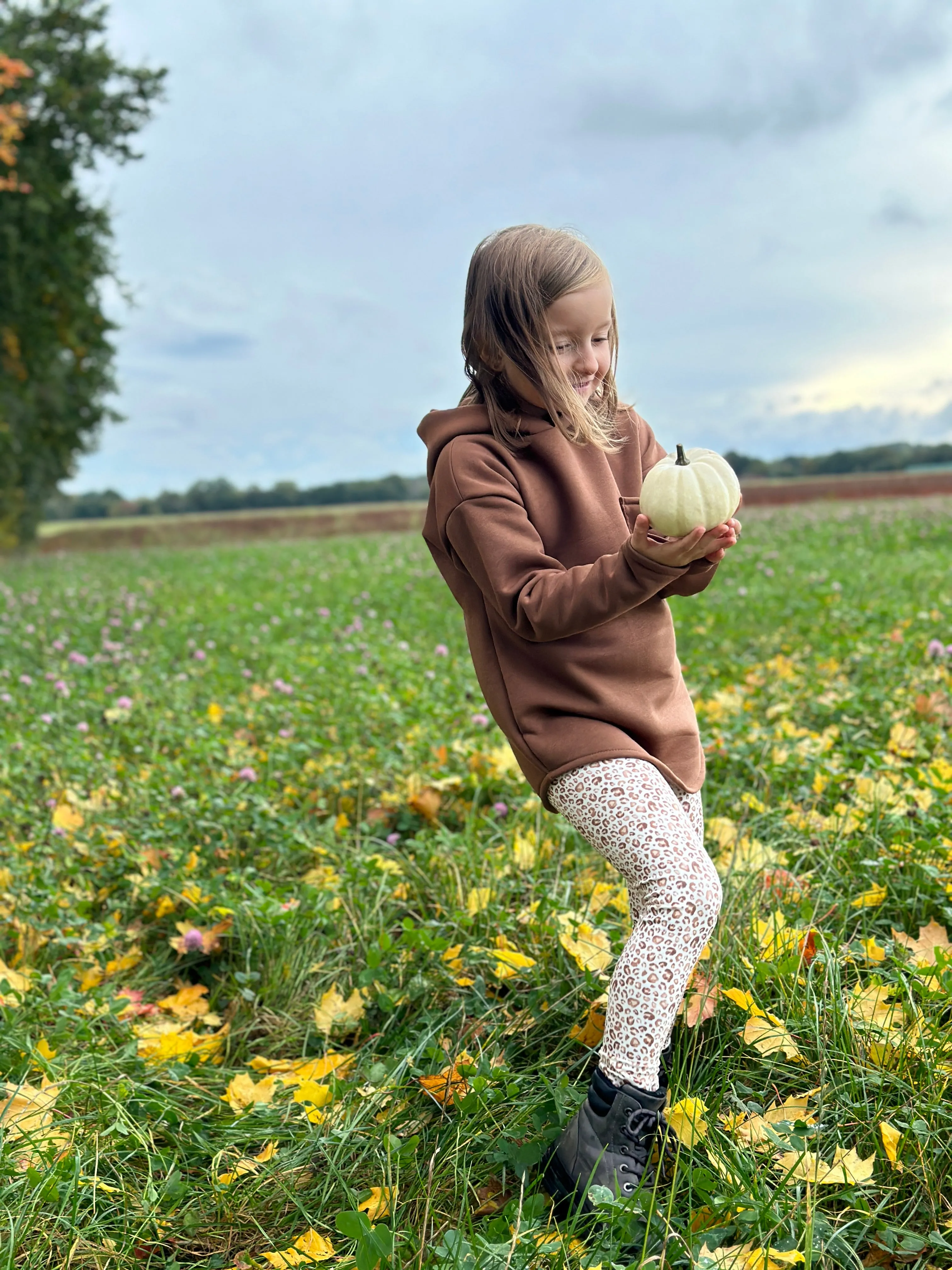 Kuschel Sweat-Hoodie - Kastanie