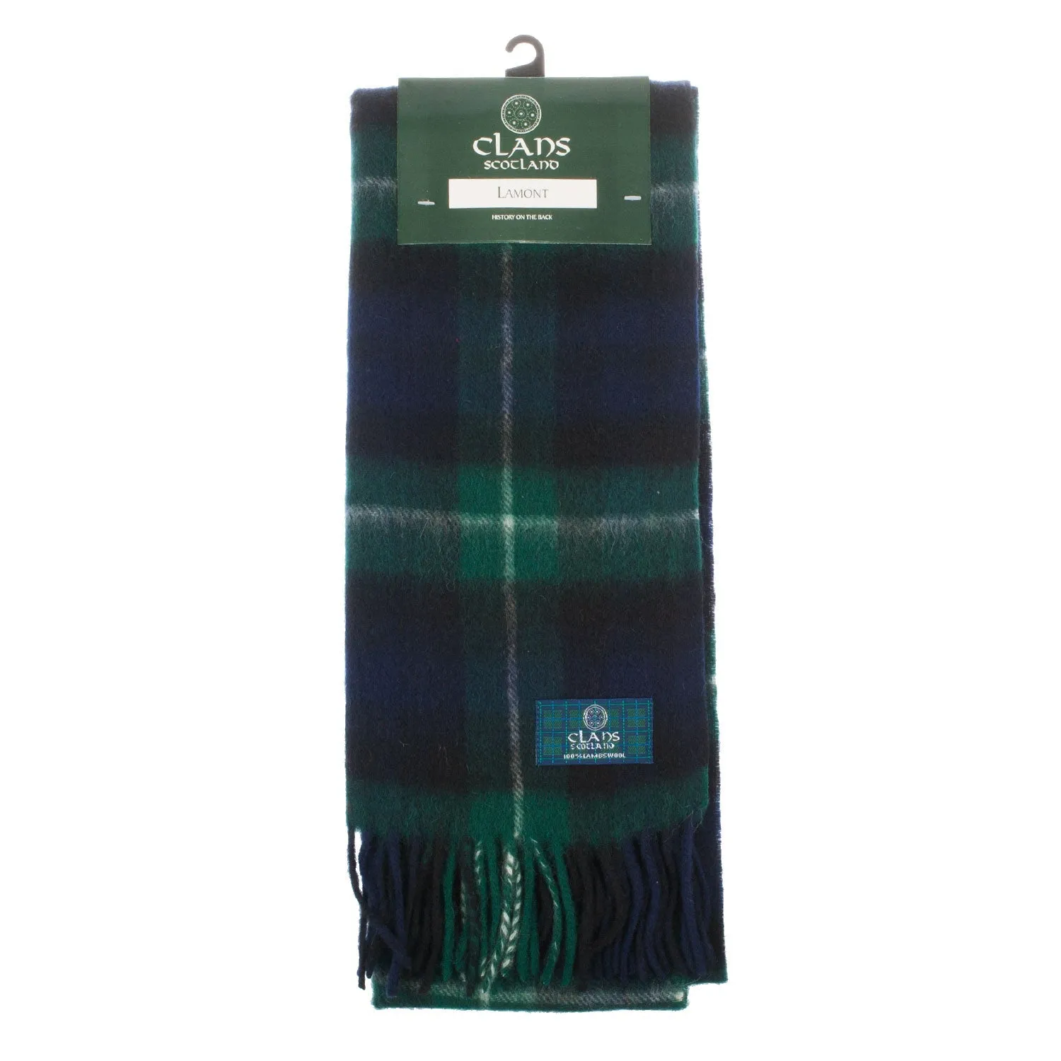 Lambswool Scottish Tartan Clan Scarf  Lamont