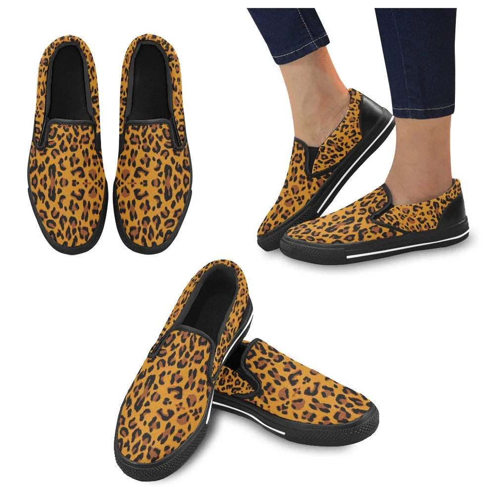 Leopard Slip-on Canvas Women's Shoes