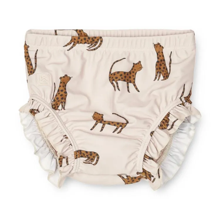 Liewood Mila Baby Swim Pants Leopard Sandy