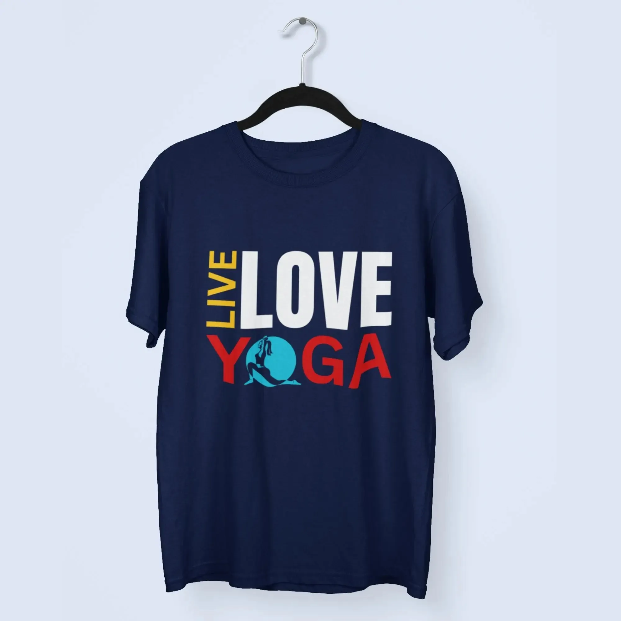 Live Love Yoga Round Neck Half Sleeve Classic T-Shirt