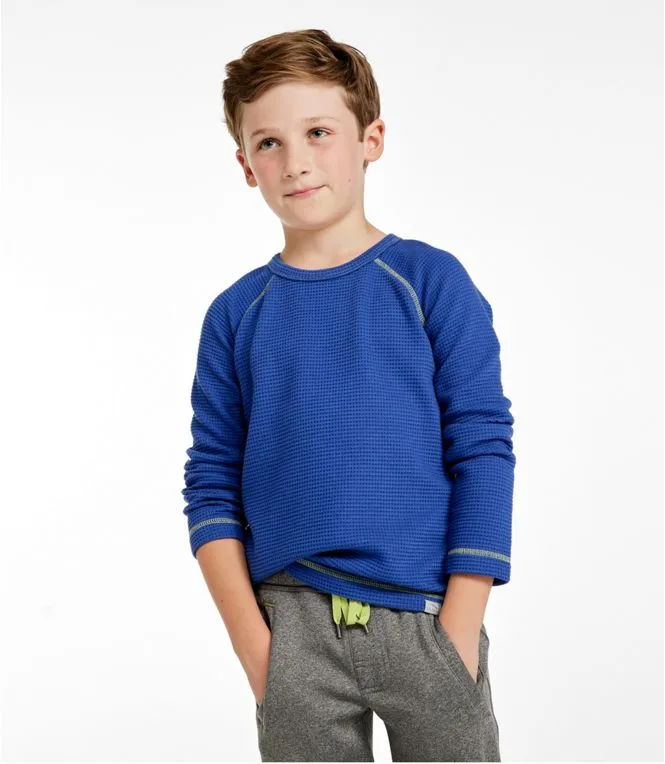 L.L. Bean Kids' Chunky Thermal Crewneck