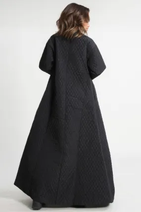 Long Oversized Coat - Black