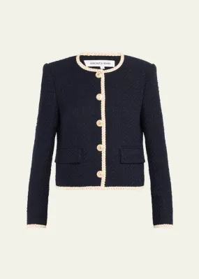 Mabel Cotton Jacket In Navy