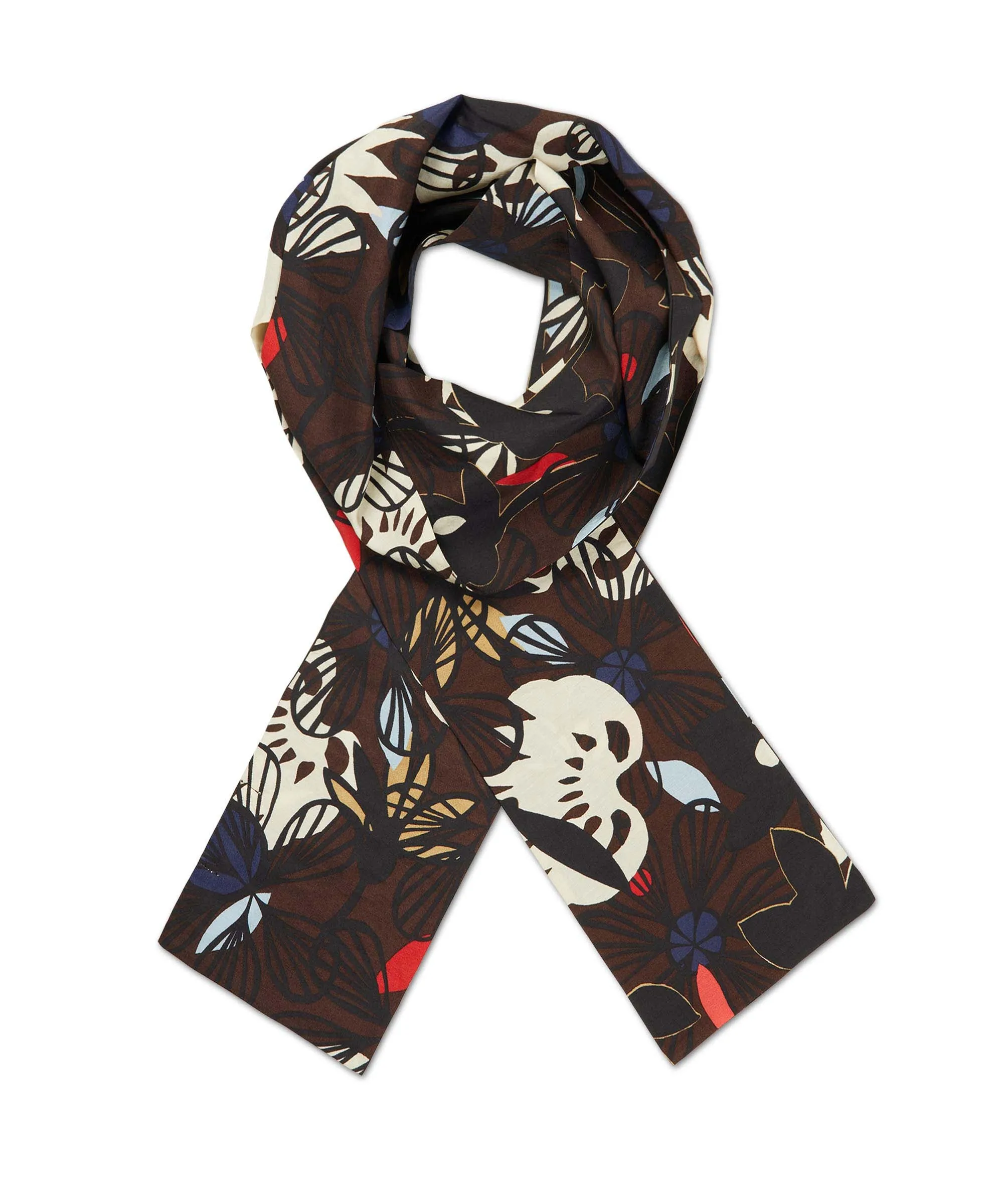 Masai Alo Scarf in Coffee Bean