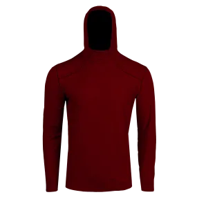 Men's Clima-Tek Hoodie - Burgundy Heather