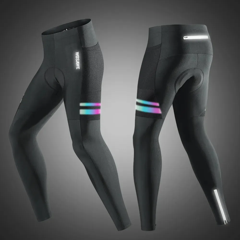 Men's Cycling Pants Quick-drying Stretch Breathable MTB Bicycle Tights Silicone Cushioned Outdoor Road Bike Long Pants