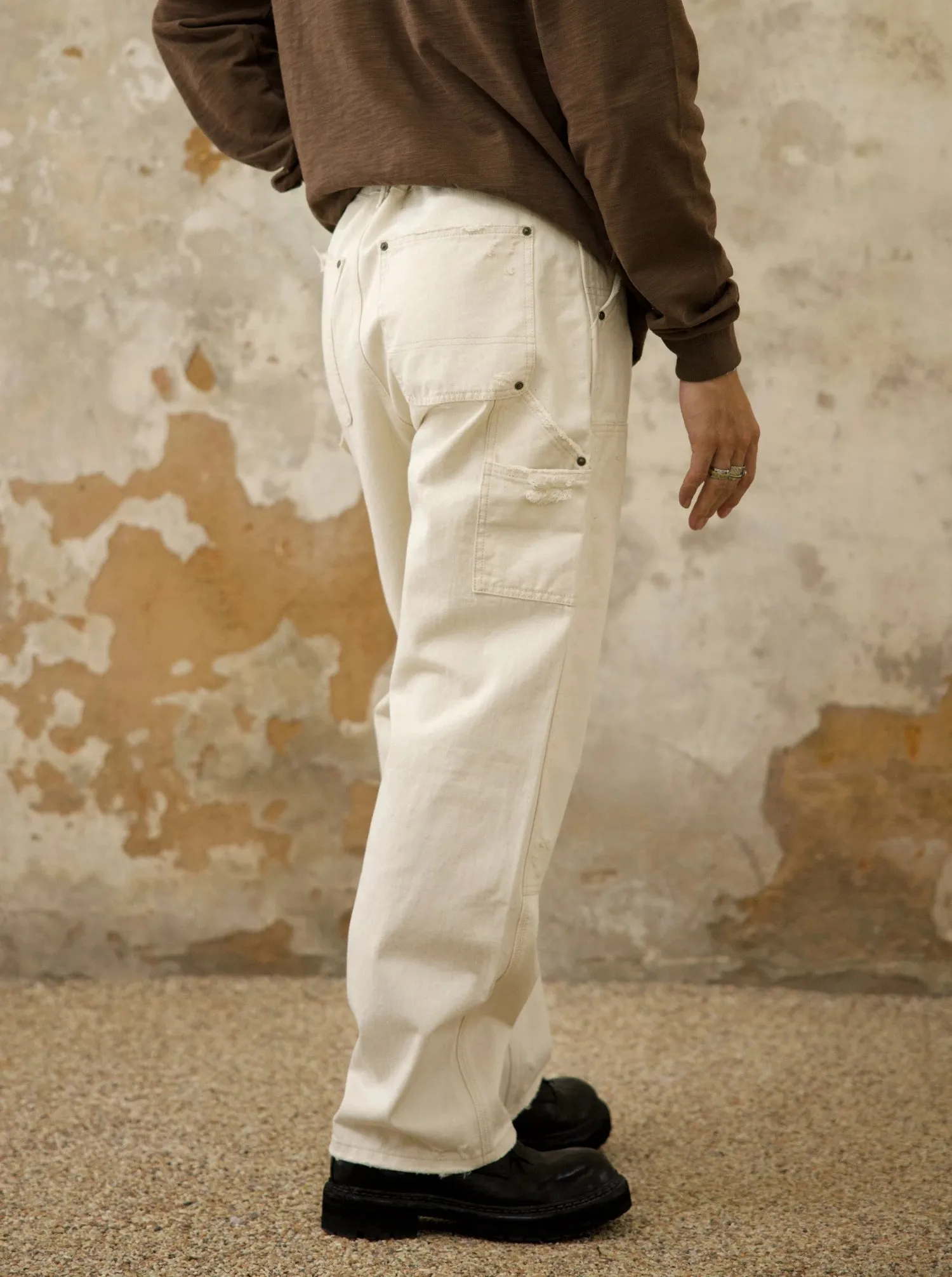 Men's Double-Front Work Dungaree Pants