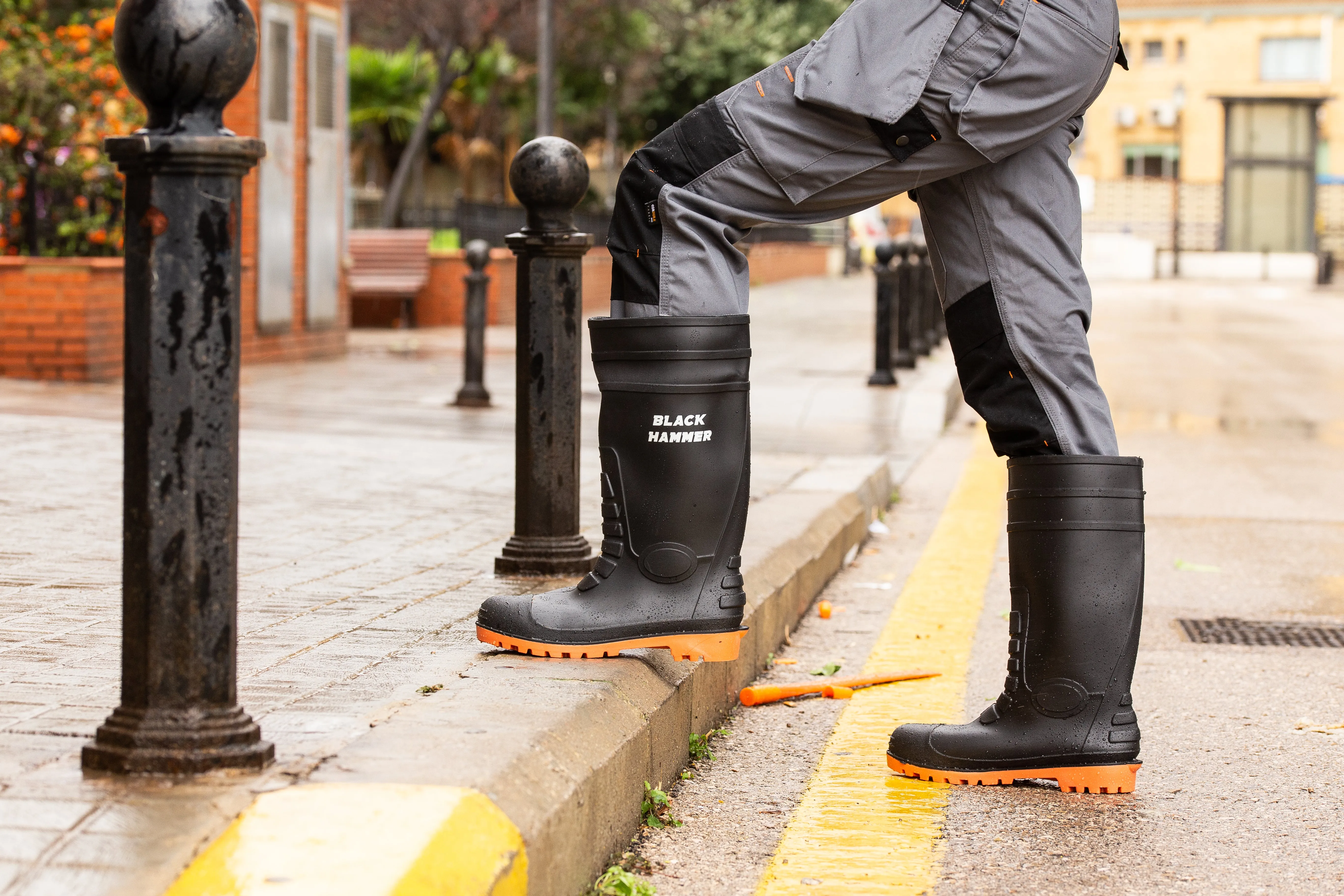 Men's Durable Safety Wellington Boots