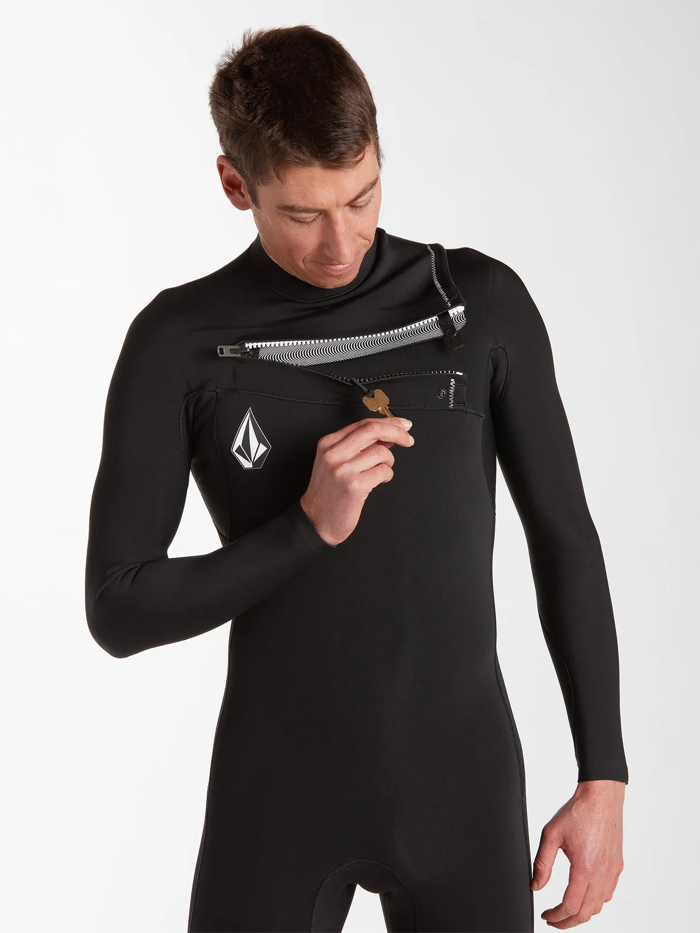 Mens Modulator 2/2mm Long Sleeve Fullsuit - Black