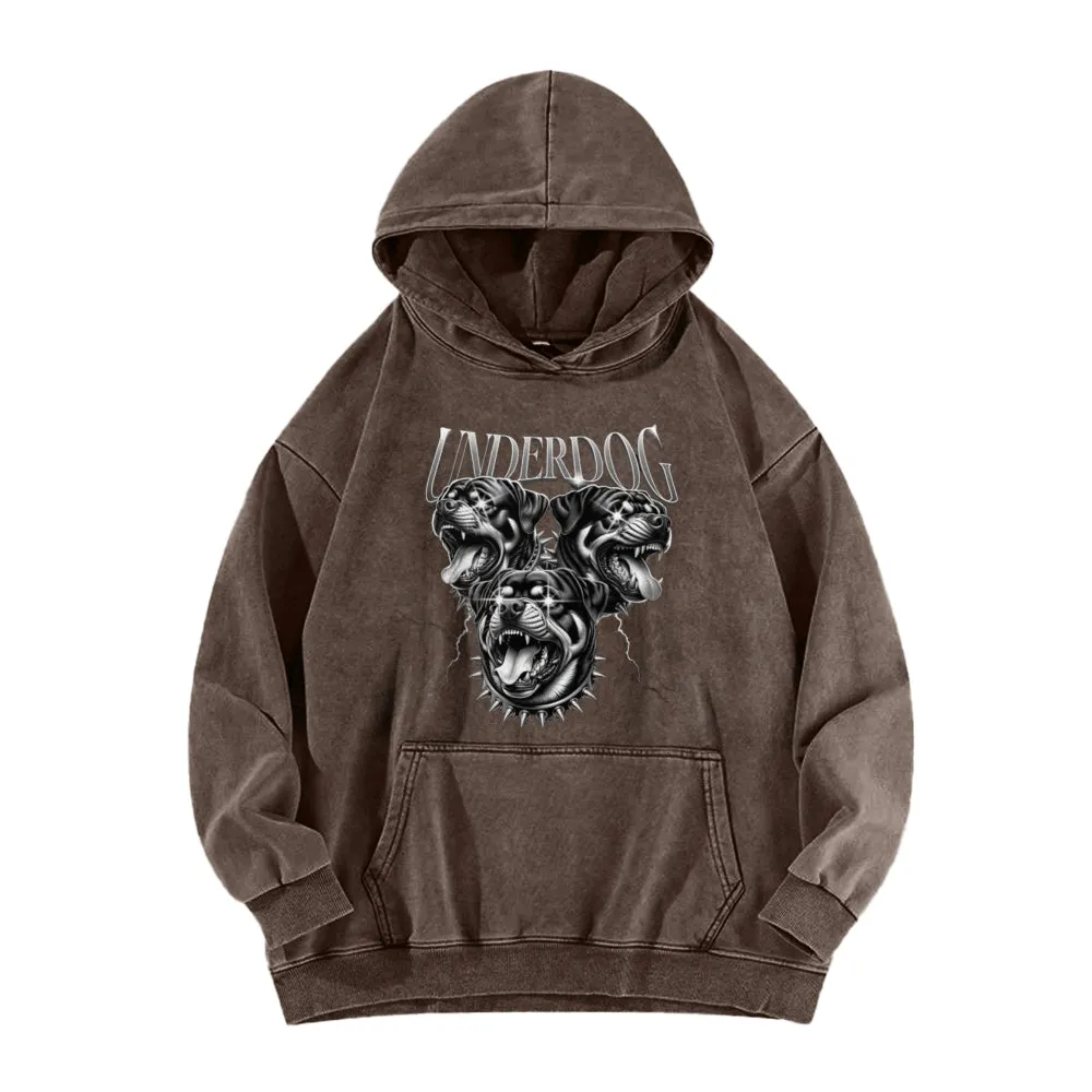 Mens Vintage Underdog Graphic Hoodies