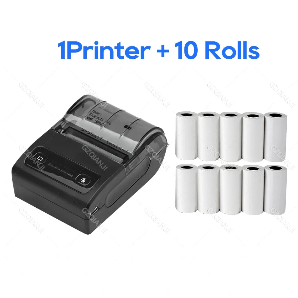 Mini Bluetooth Thermal Bill Printer Wireless Protable 58mm Receipt Printer Loyverse POS Free App SII on Android The cheapest