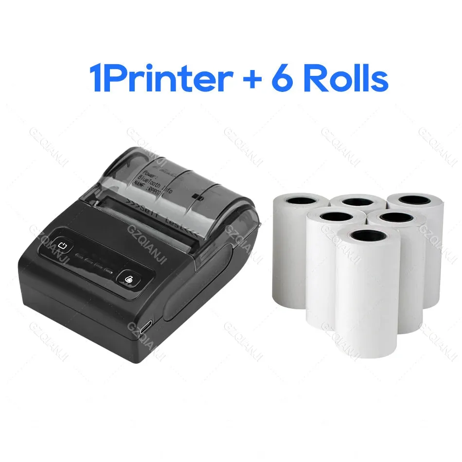 Mini Bluetooth Thermal Bill Printer Wireless Protable 58mm Receipt Printer Loyverse POS Free App SII on Android The cheapest