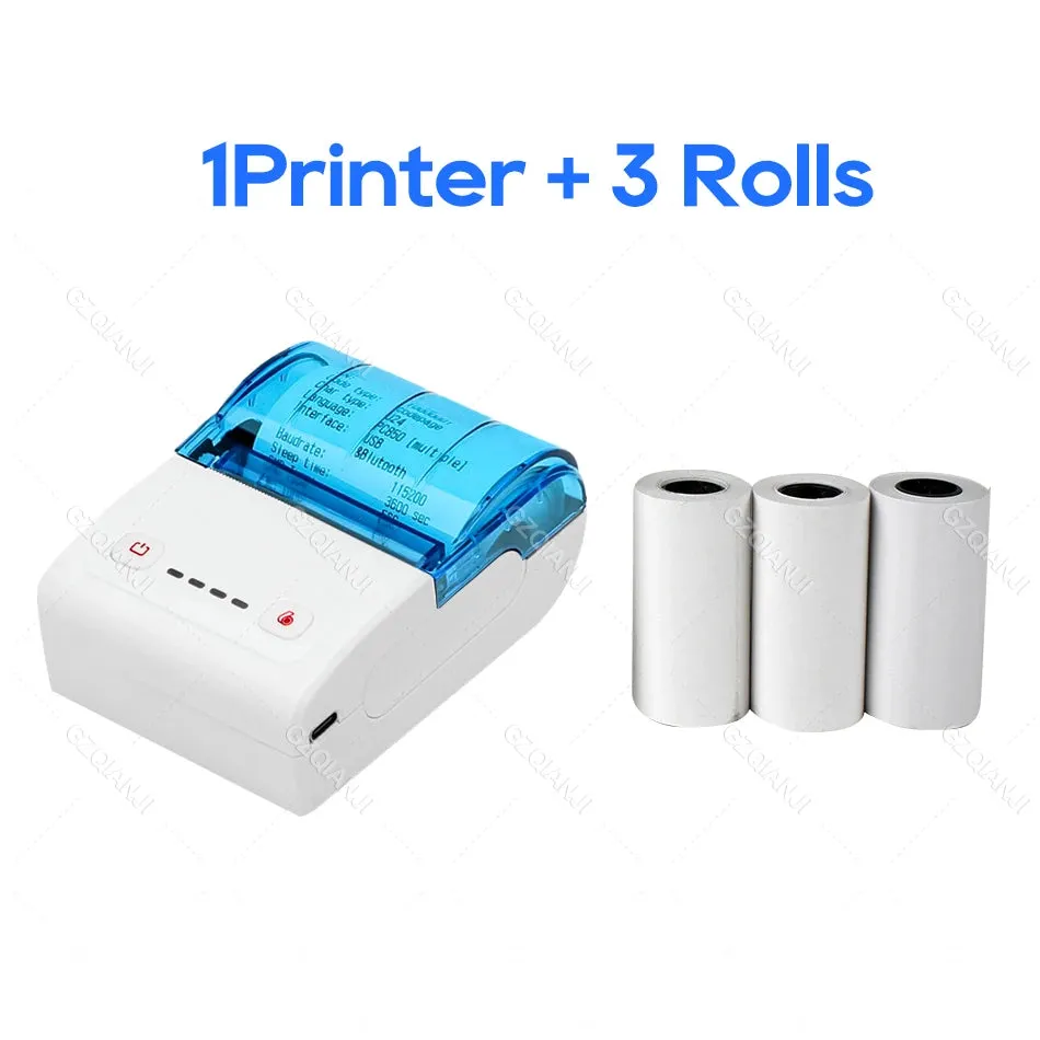 Mini Bluetooth Thermal Bill Printer Wireless Protable 58mm Receipt Printer Loyverse POS Free App SII on Android The cheapest