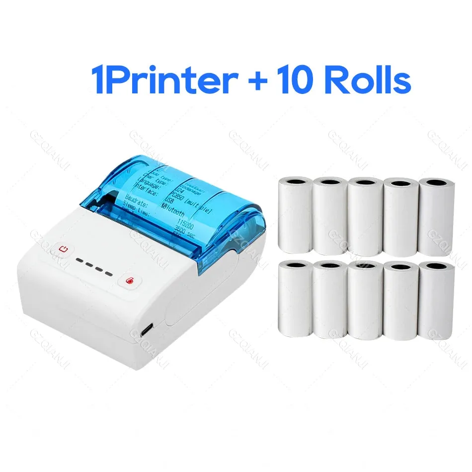 Mini Bluetooth Thermal Bill Printer Wireless Protable 58mm Receipt Printer Loyverse POS Free App SII on Android The cheapest