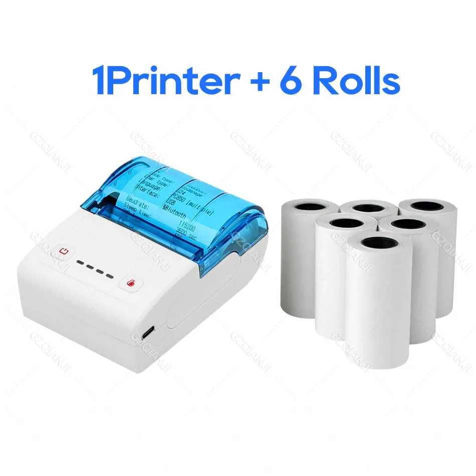 Mini Bluetooth Thermal Bill Printer Wireless Protable 58mm Receipt Printer Loyverse POS Free App SII on Android The cheapest