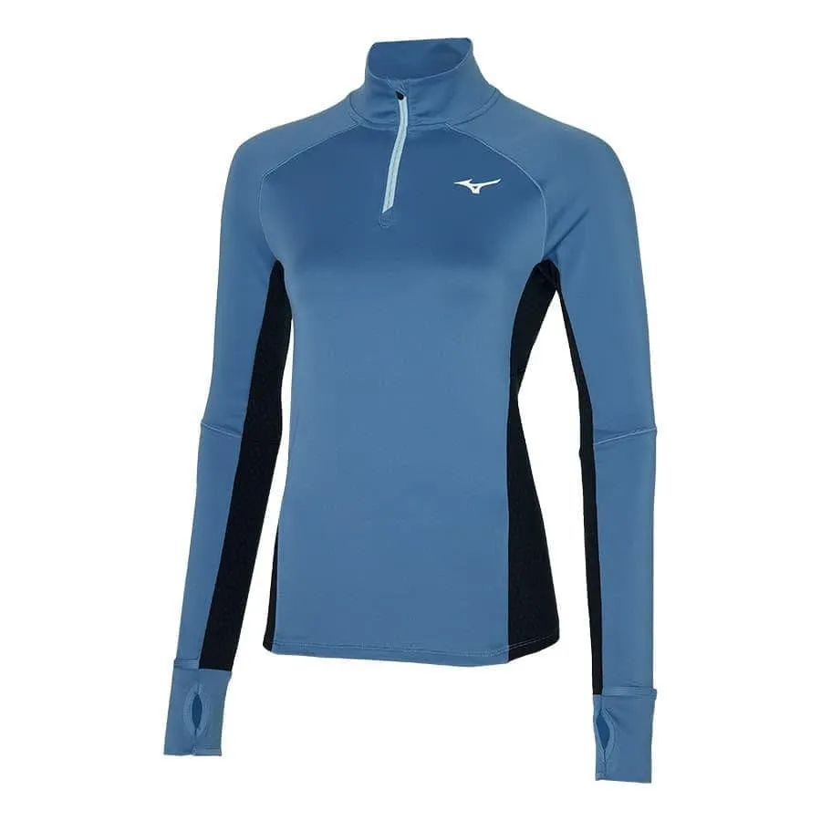 Mizuno Warmalite Half Zip (Womens) - Copen Blue