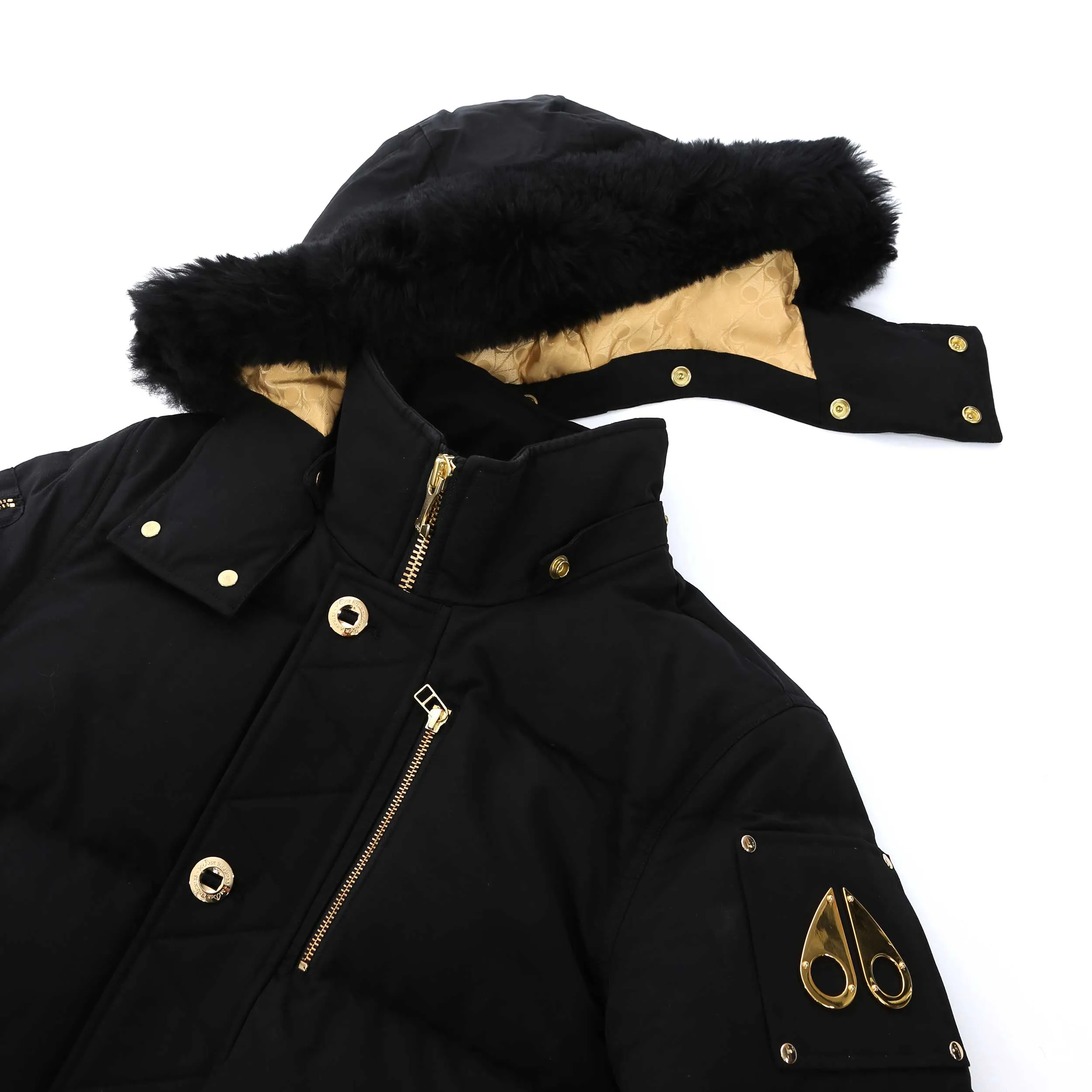 Moose Knuckles 3Q Gold Jacket in Neoshear Black