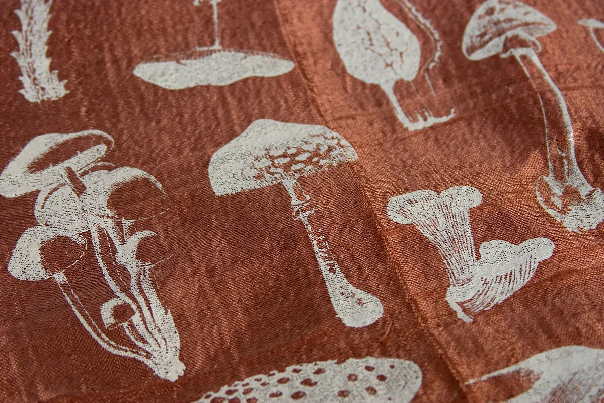 Mushroom Silk Scarf