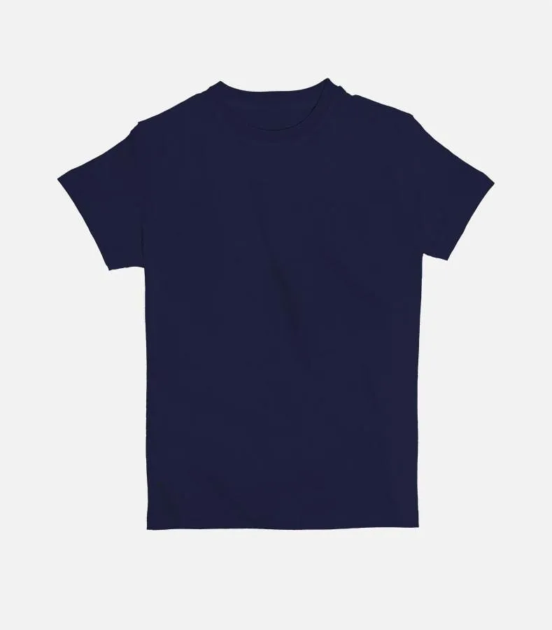 Navy Blue | Kid's Basic Cut T-shirt