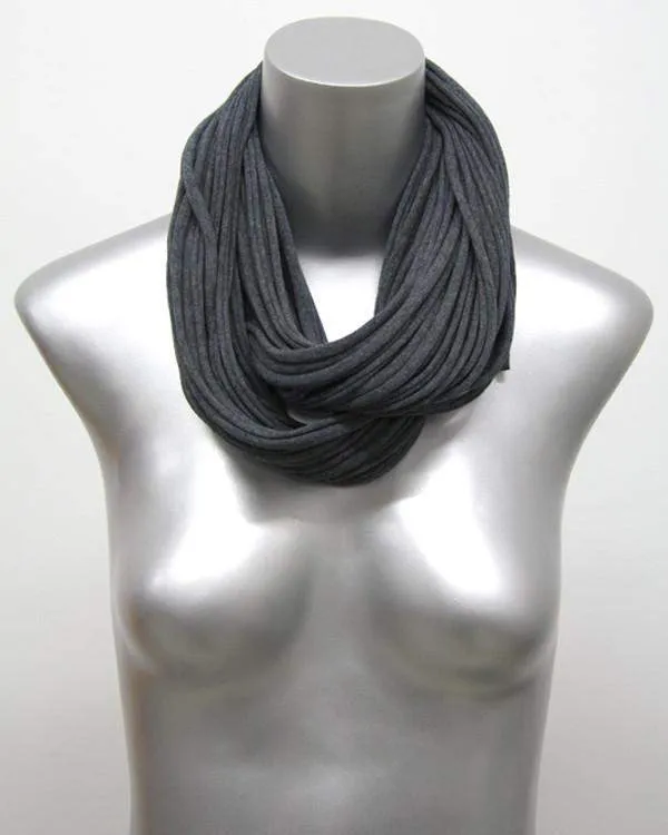 Necklush Cowl Scarf / Charcoal Gray / Unisex