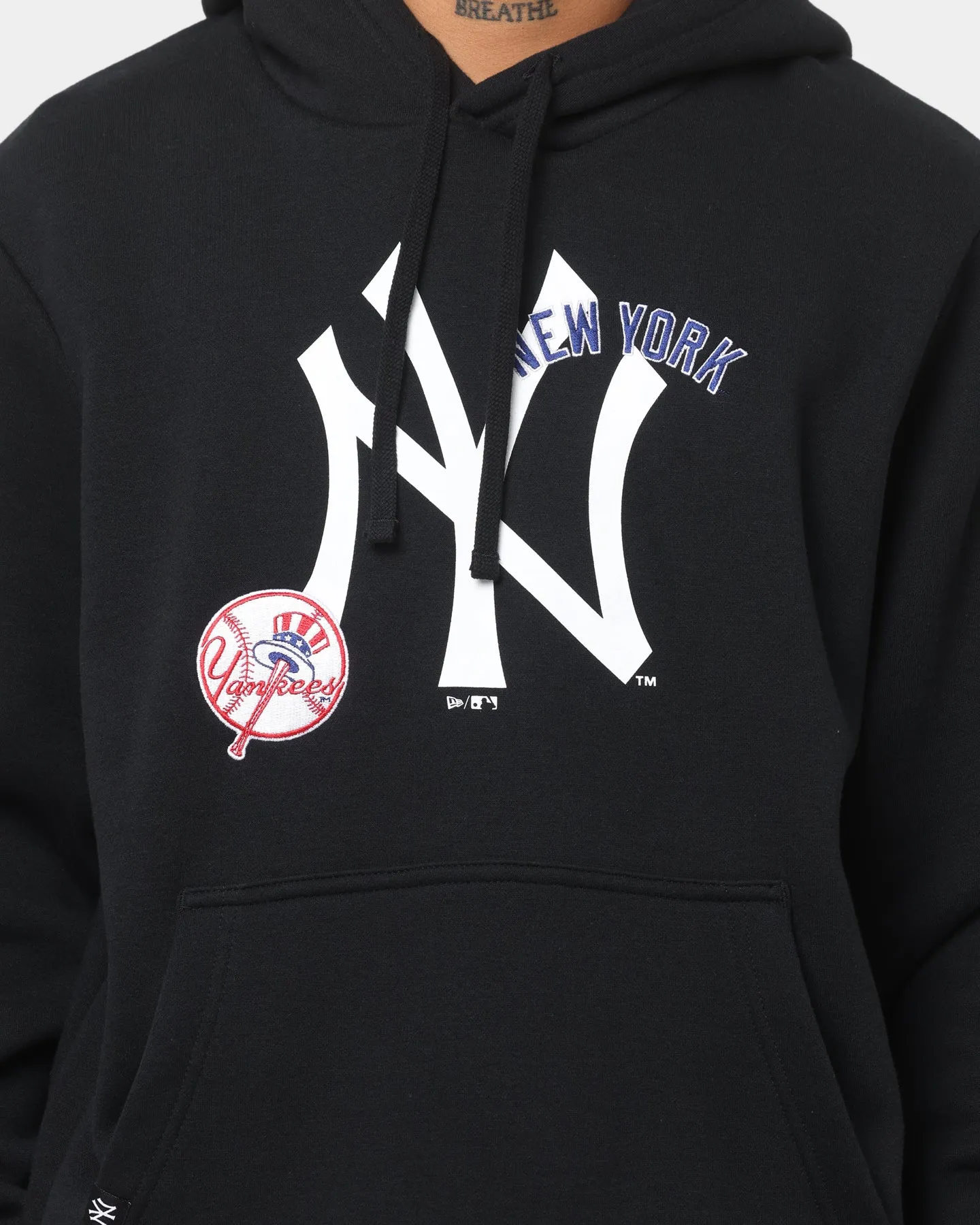 New Era New York Yankees World Series Multi Logo Hoodie Black