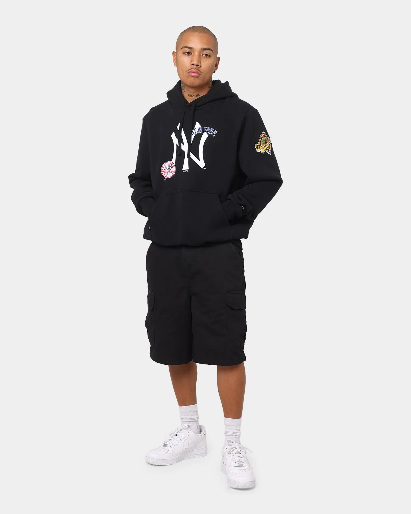 New Era New York Yankees World Series Multi Logo Hoodie Black