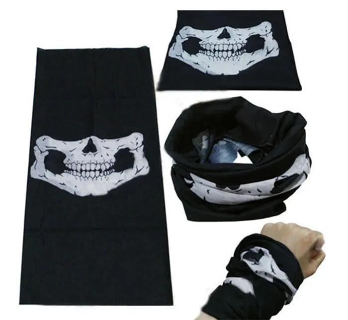 Novelty Sport Skull Scarves/Fashion Cool Skull Wicking Seamless Washouts Scarf/Outdoor Ride Bandanas