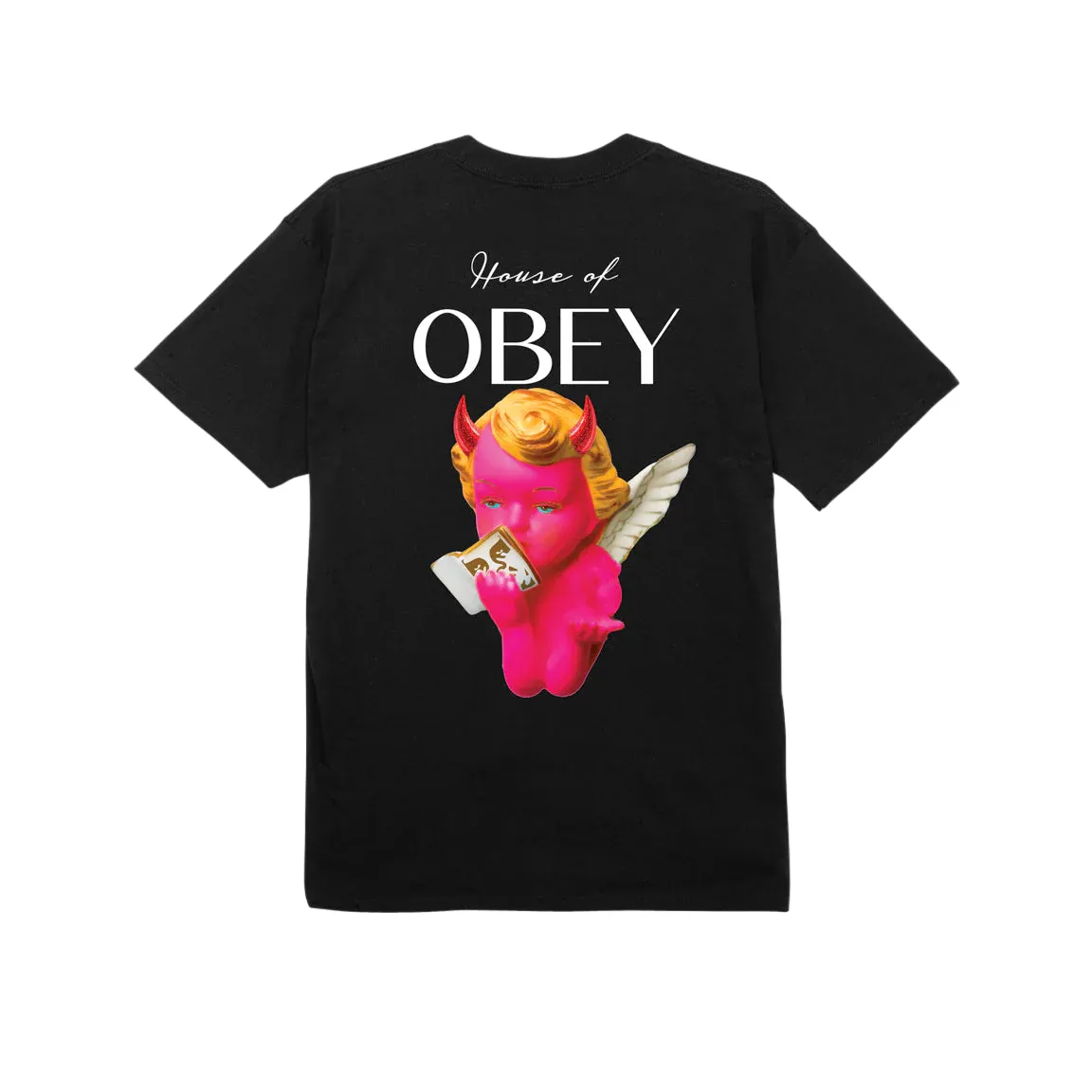 Obey maglietta manica corta da uomo House of Obey 165263753 A950800 nero