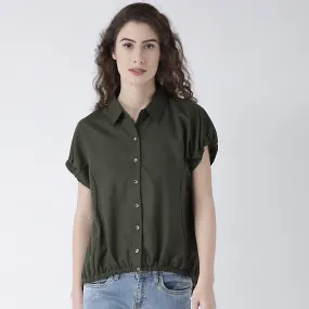 Olive Short Sleeves Shirt