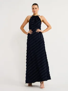 One Fell Swoop Capricorn Dress in Midnight Flounce