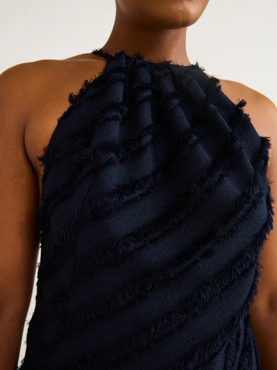 One Fell Swoop Capricorn Dress in Midnight Flounce