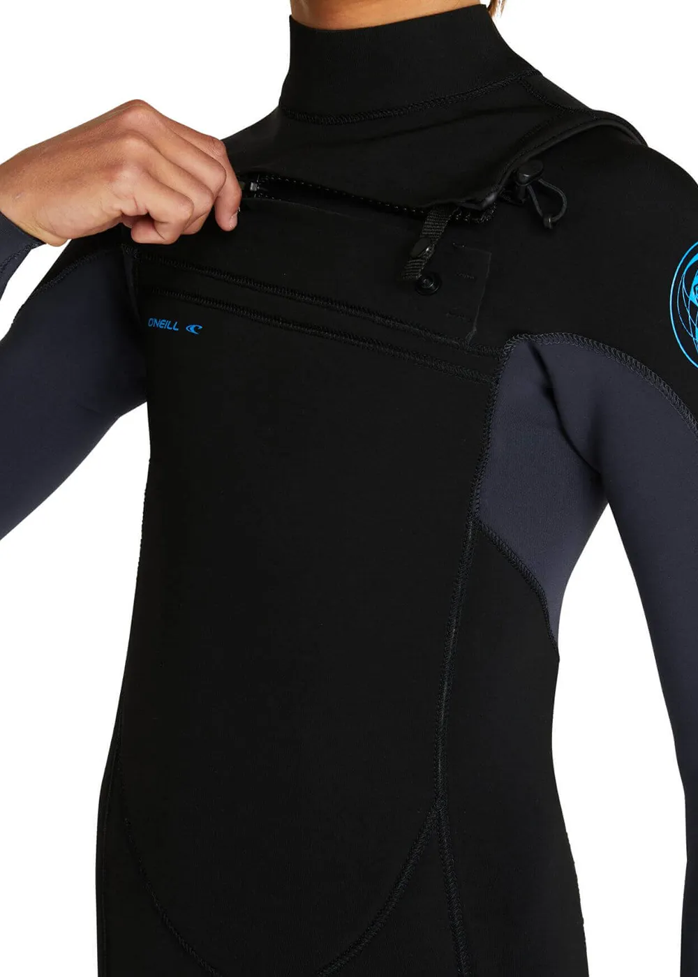 ONeill Boys Defender 3/2mm Chest Zip Steamer Wetsuit