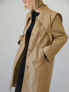 Poppin Camel Trench Coat