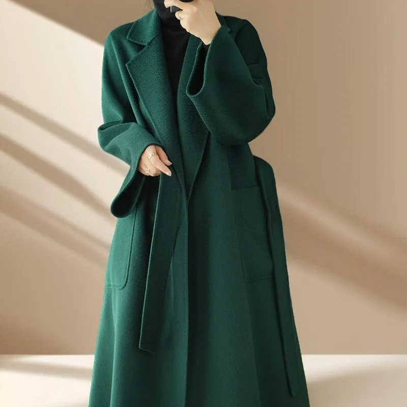 Premium Autumn/Winter Mid-Length Cashmere Coat