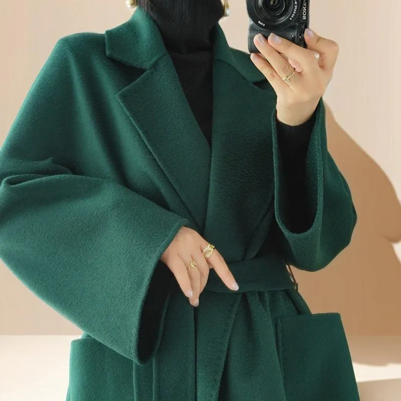 Premium Autumn/Winter Mid-Length Cashmere Coat