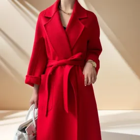 Premium Autumn/Winter Mid-Length Cashmere Coat