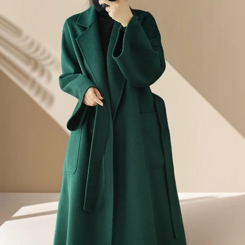 Premium Autumn/Winter Mid-Length Cashmere Coat