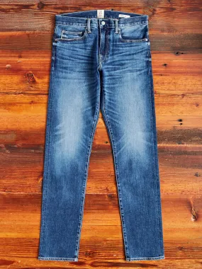 "Neil" 10.5oz Indigo Washed Stretch Selvedge Denim - Pen Slim