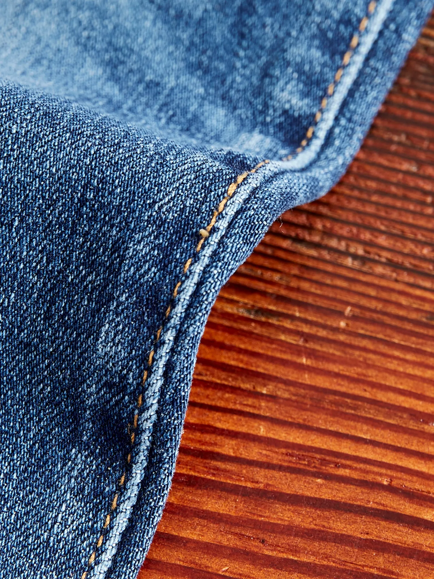 "Neil" 10.5oz Indigo Washed Stretch Selvedge Denim - Pen Slim