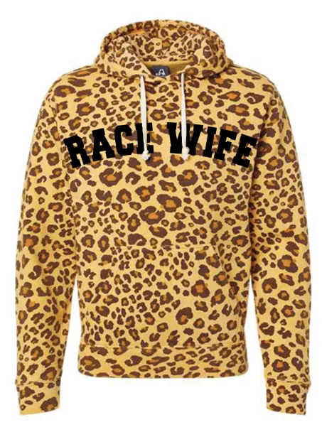 Race Wife Leopard Hoodie