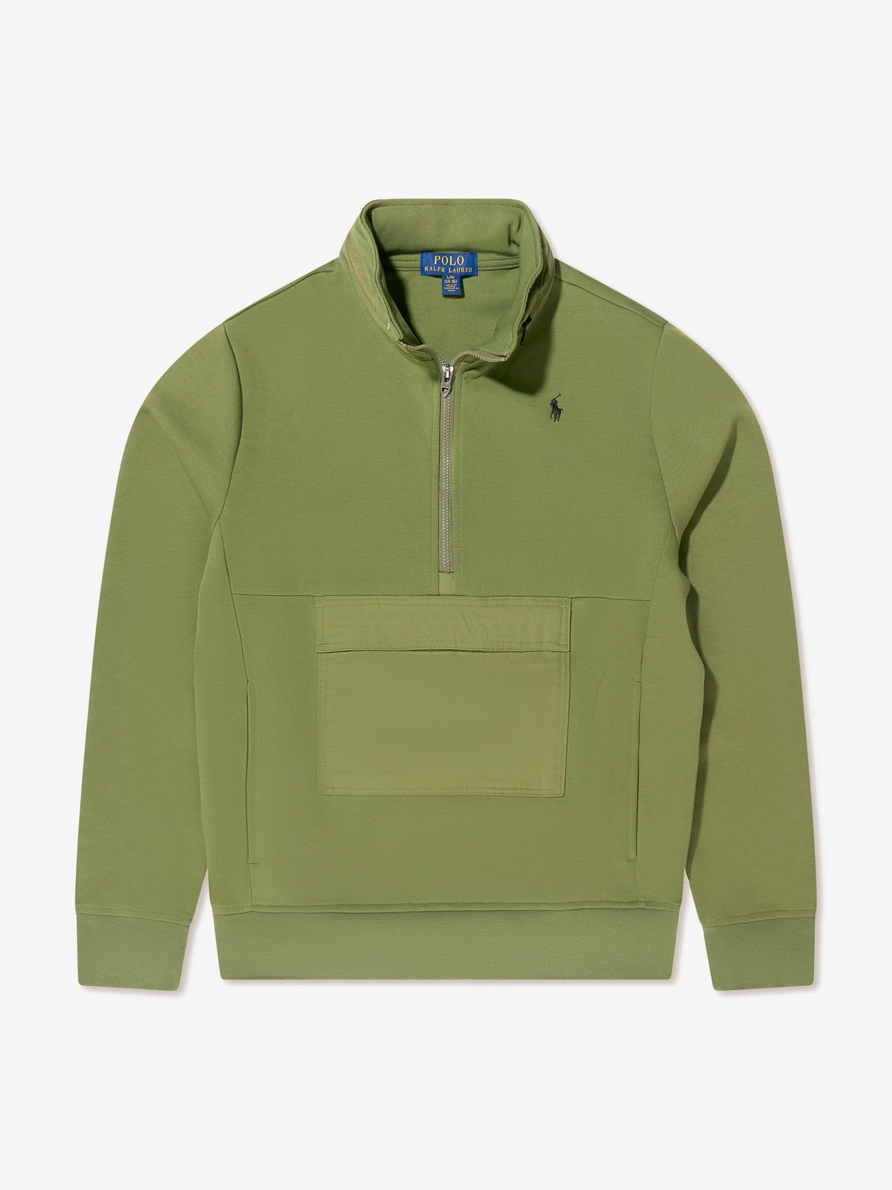 Ralph Lauren Boys Half Zip Pocket Sweatshirt