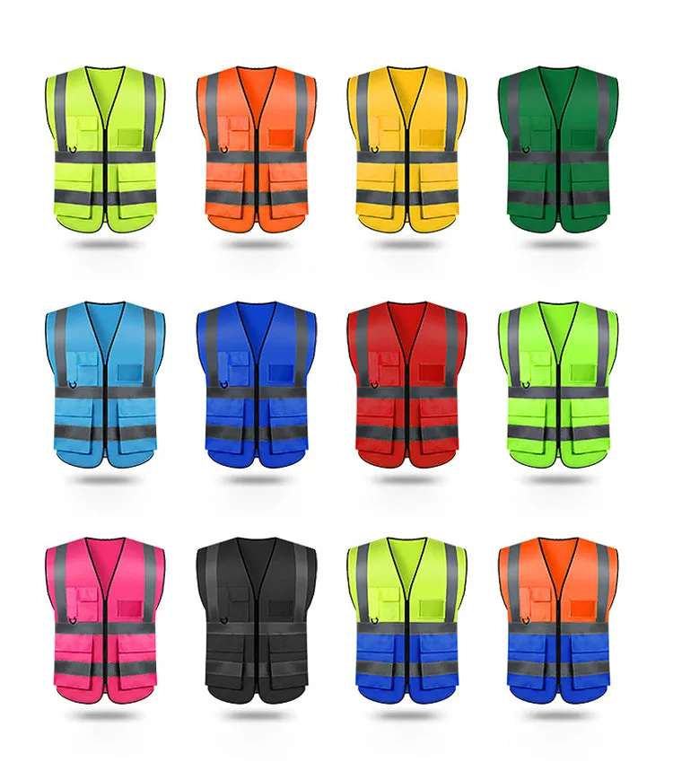 Reflective vest multi pockets for work(MJ-S11)