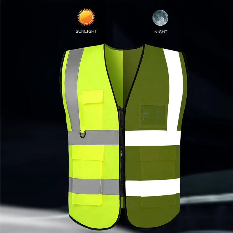 Reflective vest multi pockets for work(MJ-S11)