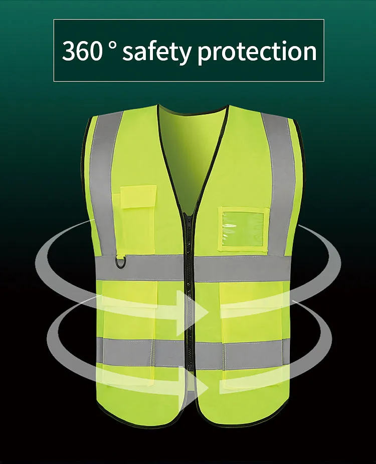 Reflective vest multi pockets for work(MJ-S11)